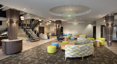 Southern Nazarene University R.T. Williams Library Renovation Award-Winning Interior Design View with Seating, Lighting, and Interior Finishes