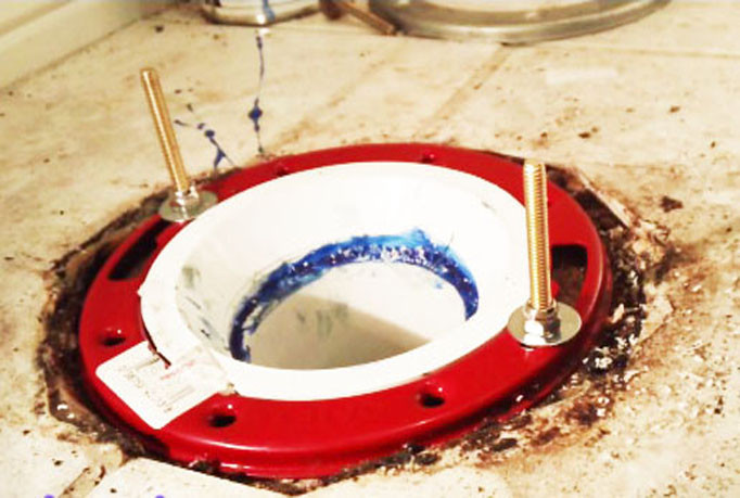 Metal Ring Toilet flange 4*3 PVC