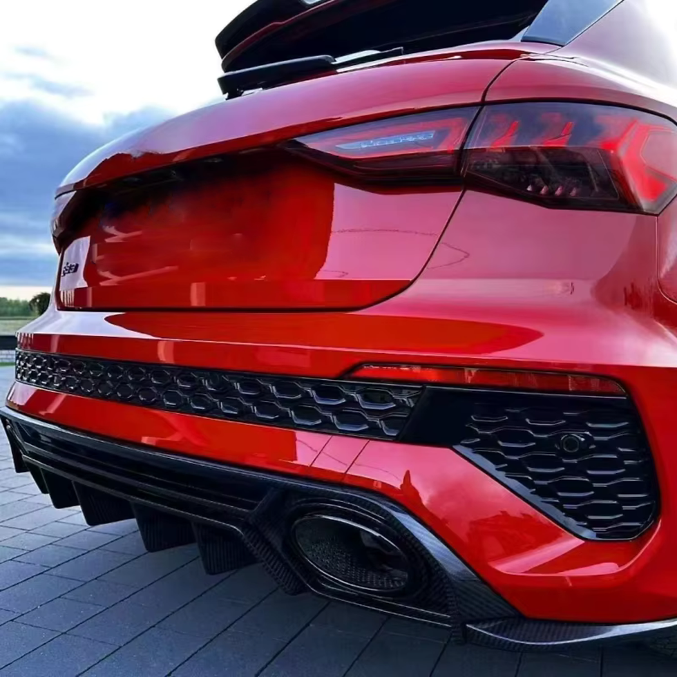 Audi RS3 8Y 2021+ Carbon Fiber Rear Diffuser Kit V2