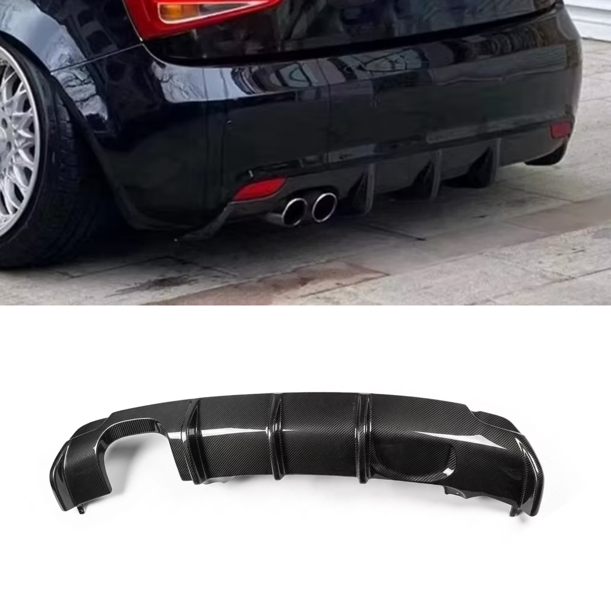 Audi A1 8X Carbon Fibre Rear Diffuser