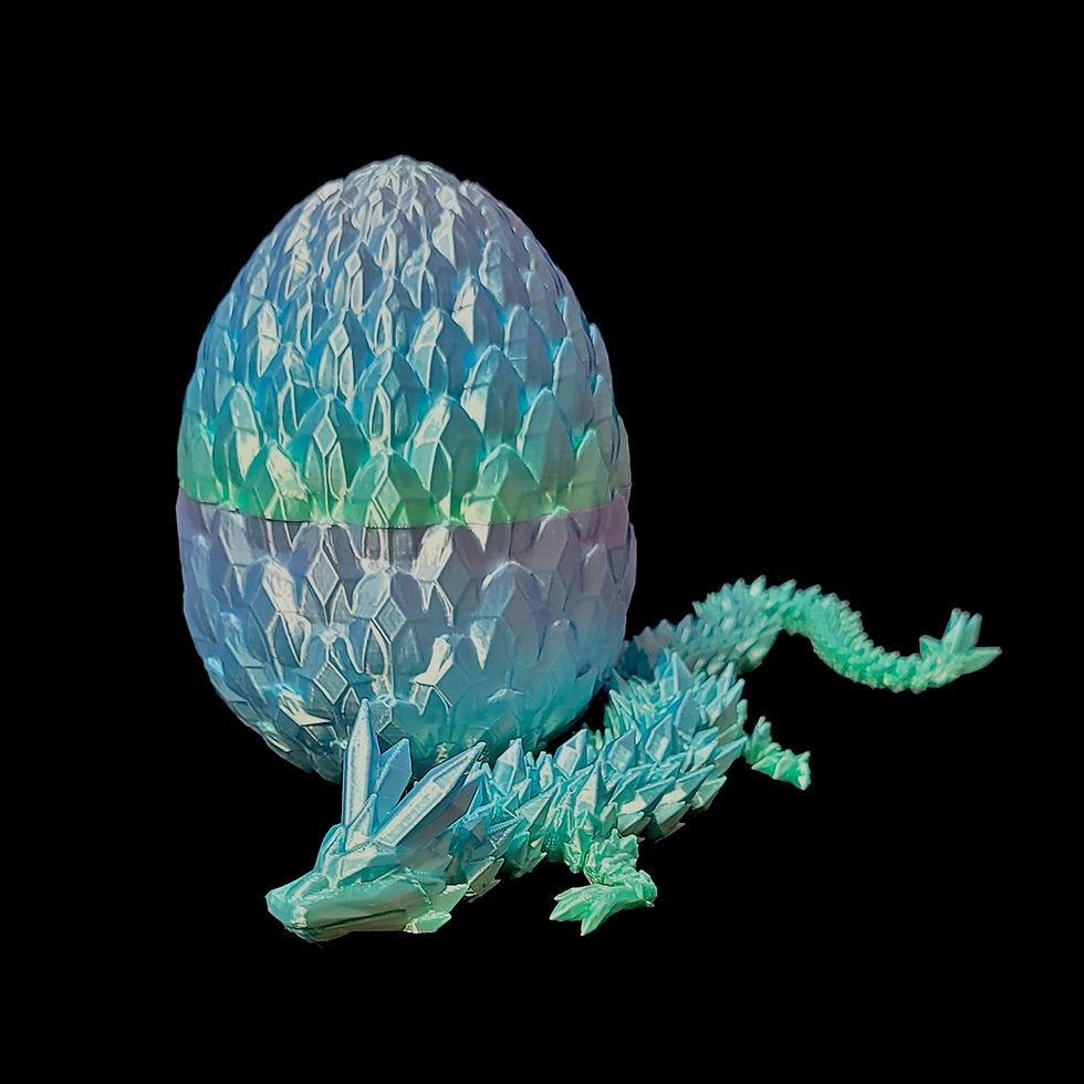 Thumbnail: Medium Crystal Dragon with Dragon Egg