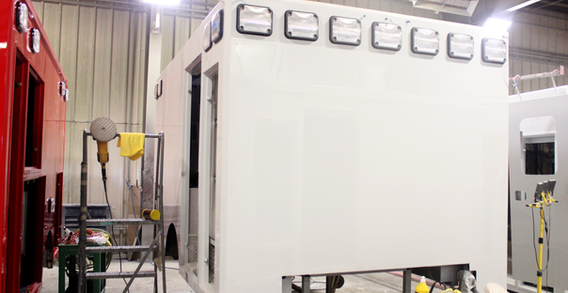 Front view of Meigs Rmt. #2639 painted white.