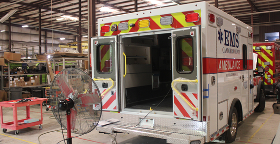 Rear curbside view of Candler #2635 in electrical.