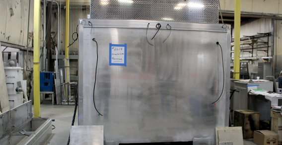 Front wall view of Forsyth NC #2618 in welding and fabrication.