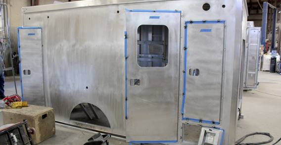 Curbside view of Harrison #2677 in welding and fabrication.