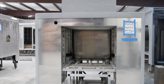 Front view of NEFEA #2565 in paint and body prep.