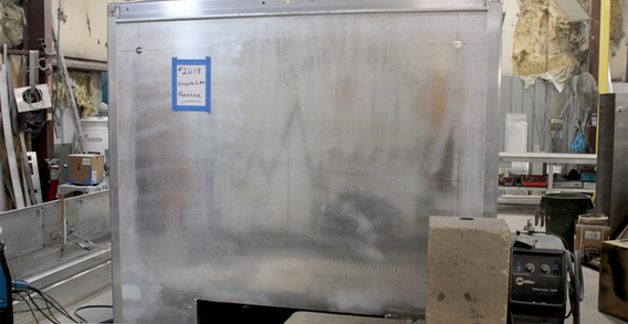 Front wall view of Forsyth N.C. #2618 in welding and fabrication.