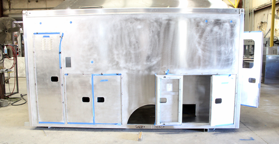 Driver side view of Emanuel #2683 in beginning welding and fabrication.