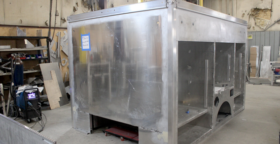 Front driver side corner view of Forsyth NC #2617 in welding and fabrication.