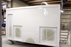 Driver side of Dougherty #2590 painted white