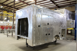 Front driver side corner view of Muskogee Co. #2649 in welding and fabrication