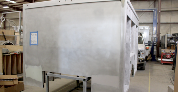 Front wall view of Aguadilla Paladius #2541 in paint prep.