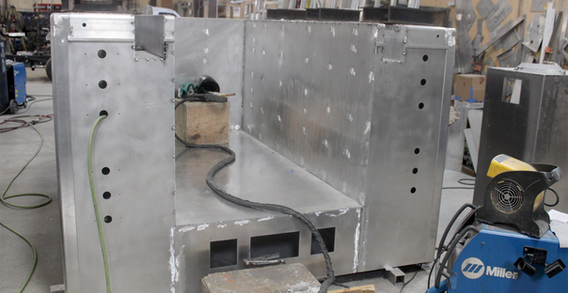 Rear view of Atlanta Airport quick attack #2632 in welding and fabrication.
