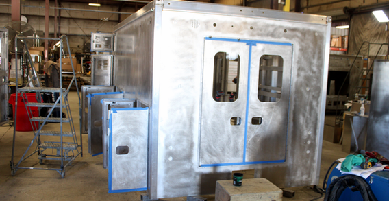 Rear view of Atlantic #2609 in beginning welding and fabrication.