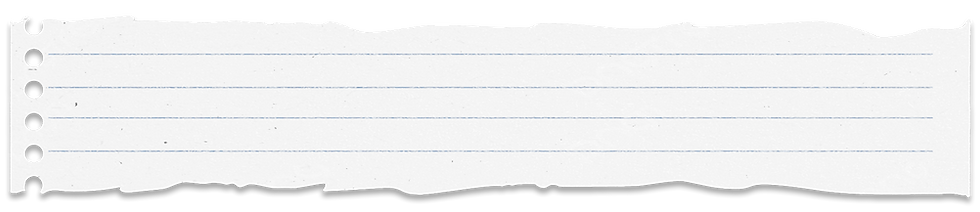 Torn Notebook Paper Strip 4 Lines Long.png