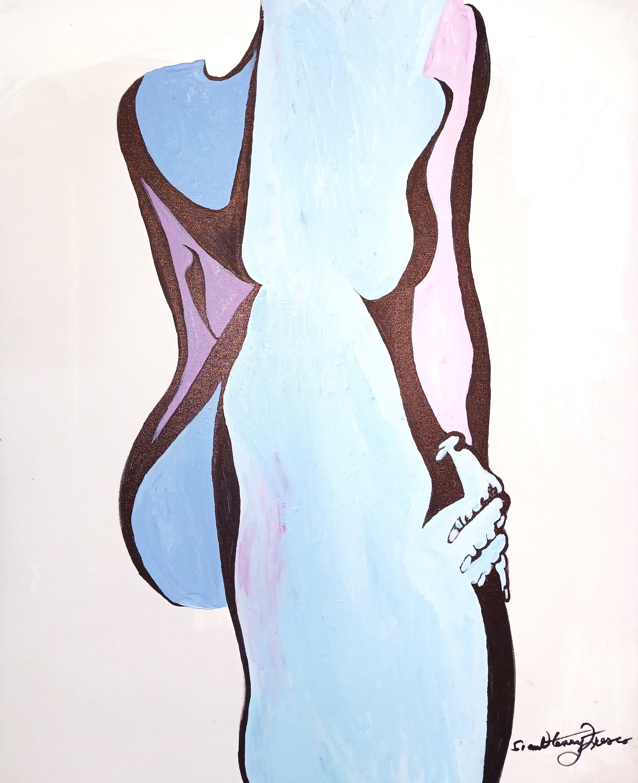 Title: "To Hold" -- Abstract -- 24" x 18"