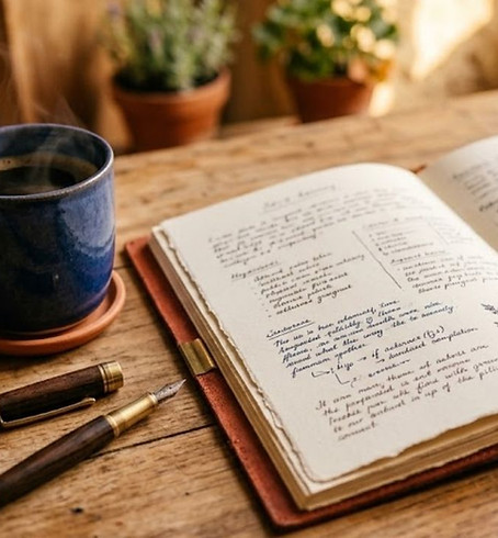mettre de l'ordre dans votre organisation, table organisée avec carnet, tasse de café et stylo
