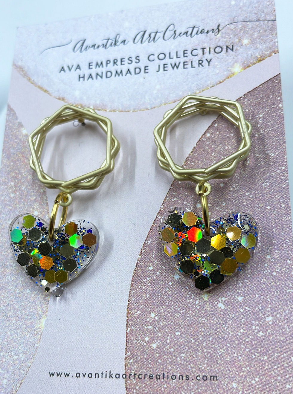 Thumbnail: Gold Heart Sparkle