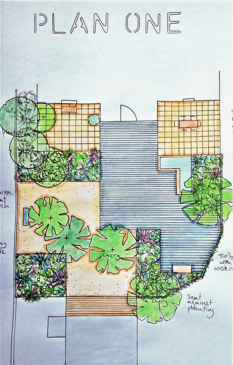 small garden without lawn
