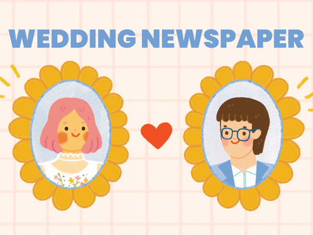 Pim + Cullen's Wedding Newspaper