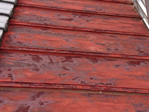 屋根板金塗装工事（臼杵市H様邸）