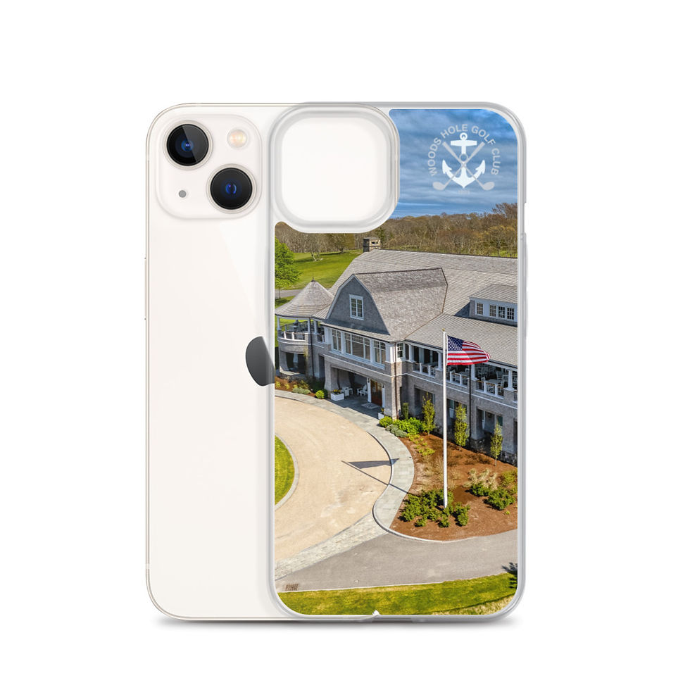Thumbnail: iPhone Case - Woods Hole Golf Club Clubhouse & Flag