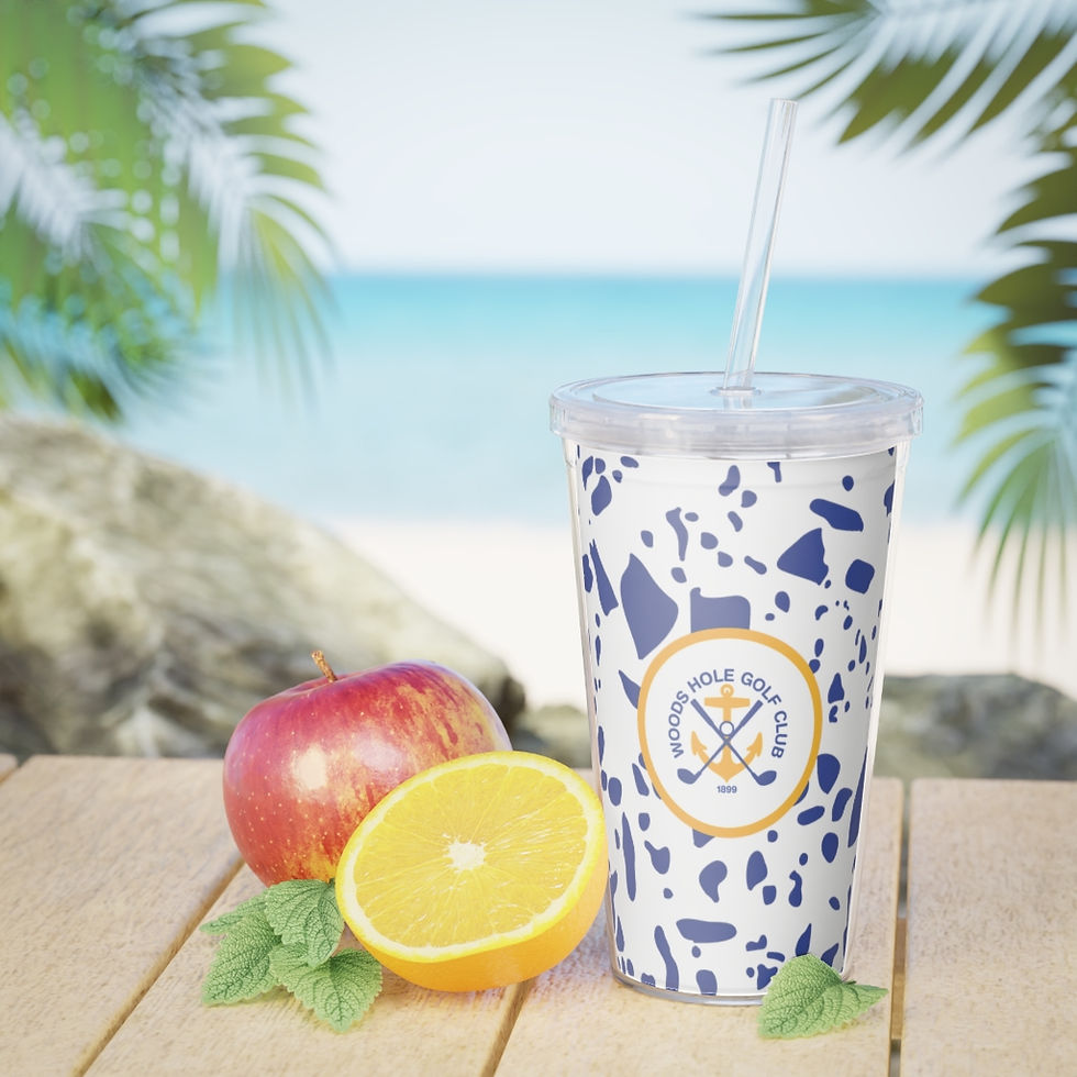 Thumbnail: Plastic Tumbler with Straw - Woods Hole Golf Club