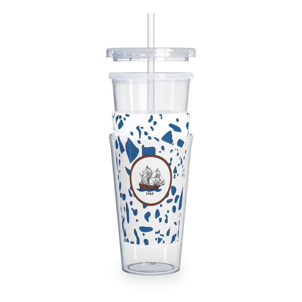 Thumbnail: Plastic Tumbler with Straw - Plymouth Country Club