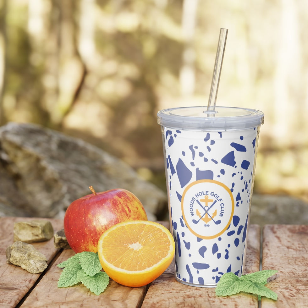 Thumbnail: Plastic Tumbler with Straw - Woods Hole Golf Club