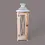 Thumbnail: Rustic Wooden Lantern with Zinc Metal Top - Aesthetic Home Lighting