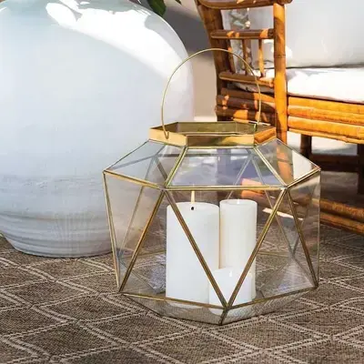 Transparent glass pitcher inspired