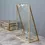 Thumbnail: Vintage Brass and Clear Glass Chain Jewelry Display Rack