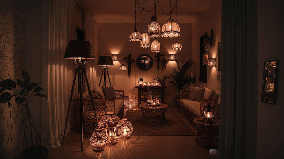 ambient lighting ideas for cozy living room