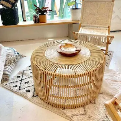 Large rattan table deals