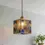 Thumbnail: Multicolor Stained Glass Modern Pendant Lamp - Art-Deco Home Lighting