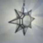 Textured Glass and Metal Hanging Lantern - Luxury Home Lighting