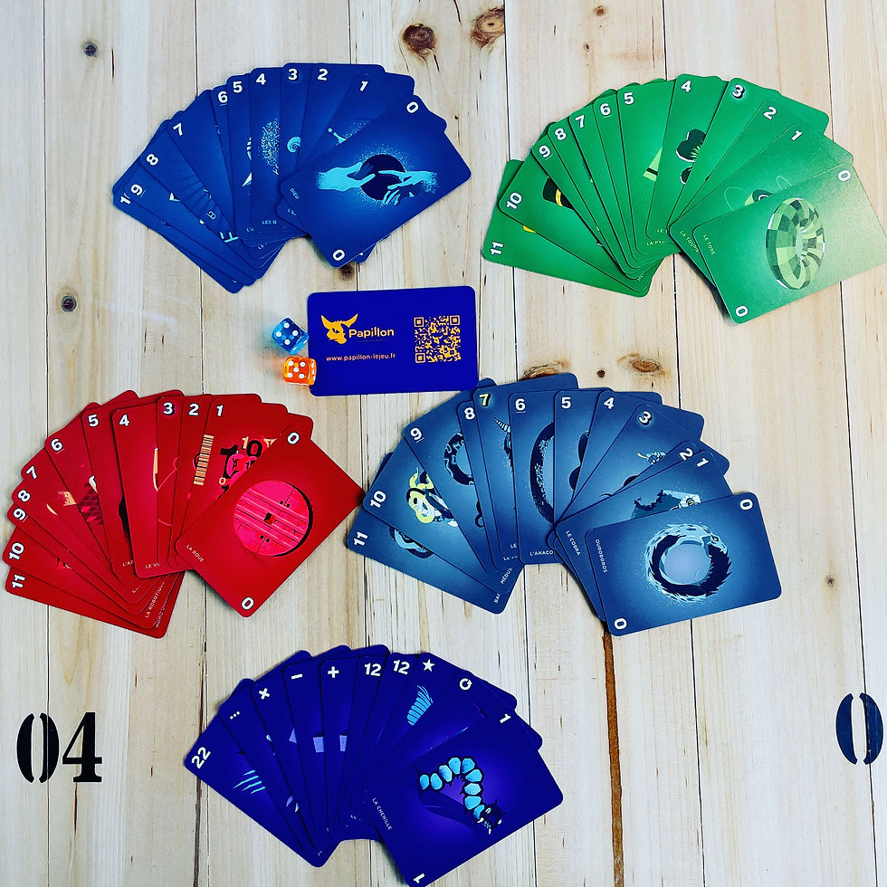 Miniature : Papillon, Jeu de Cartes