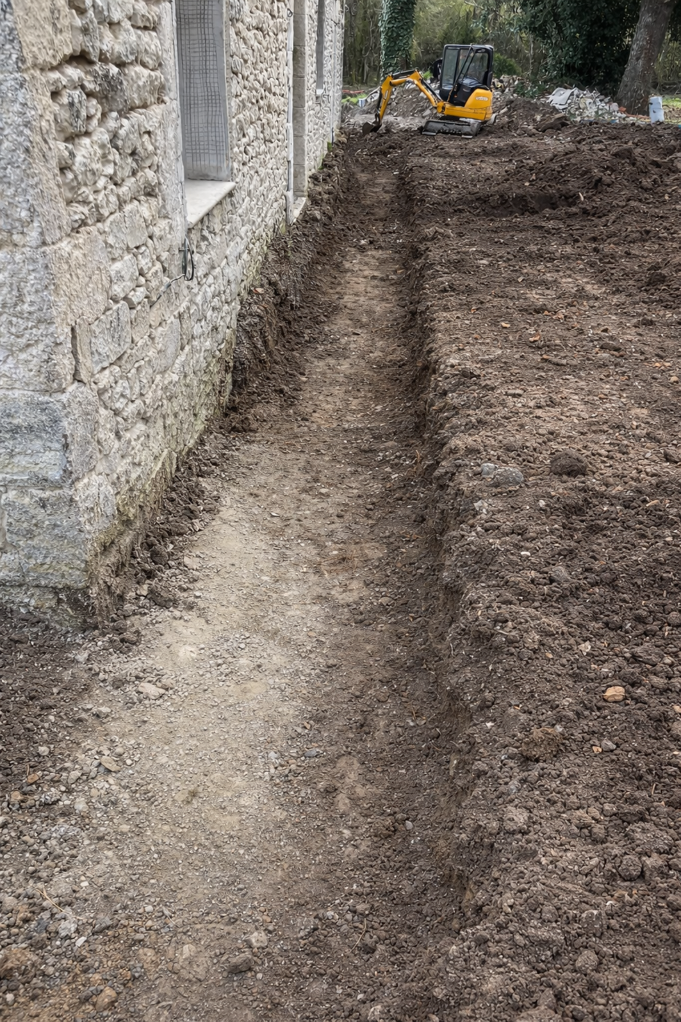French Drain Excavation