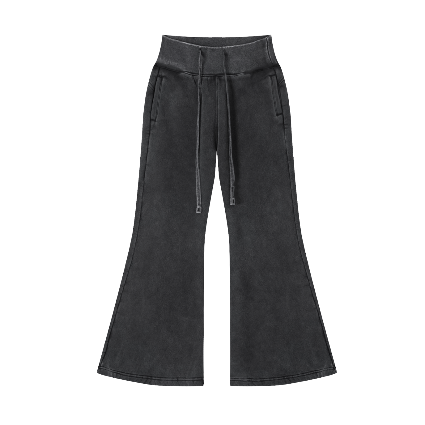 Forever Inspired Vintage Washed Flared Fleece Pants