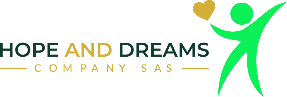 Logo de Hope and Dreams Company SAS con figura alegre