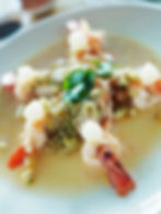 กุ้งนึ่งกระเทียม