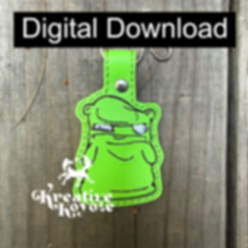 Melted Toy 4x4 Keyfob - ITH Machine Embroidery Pattern