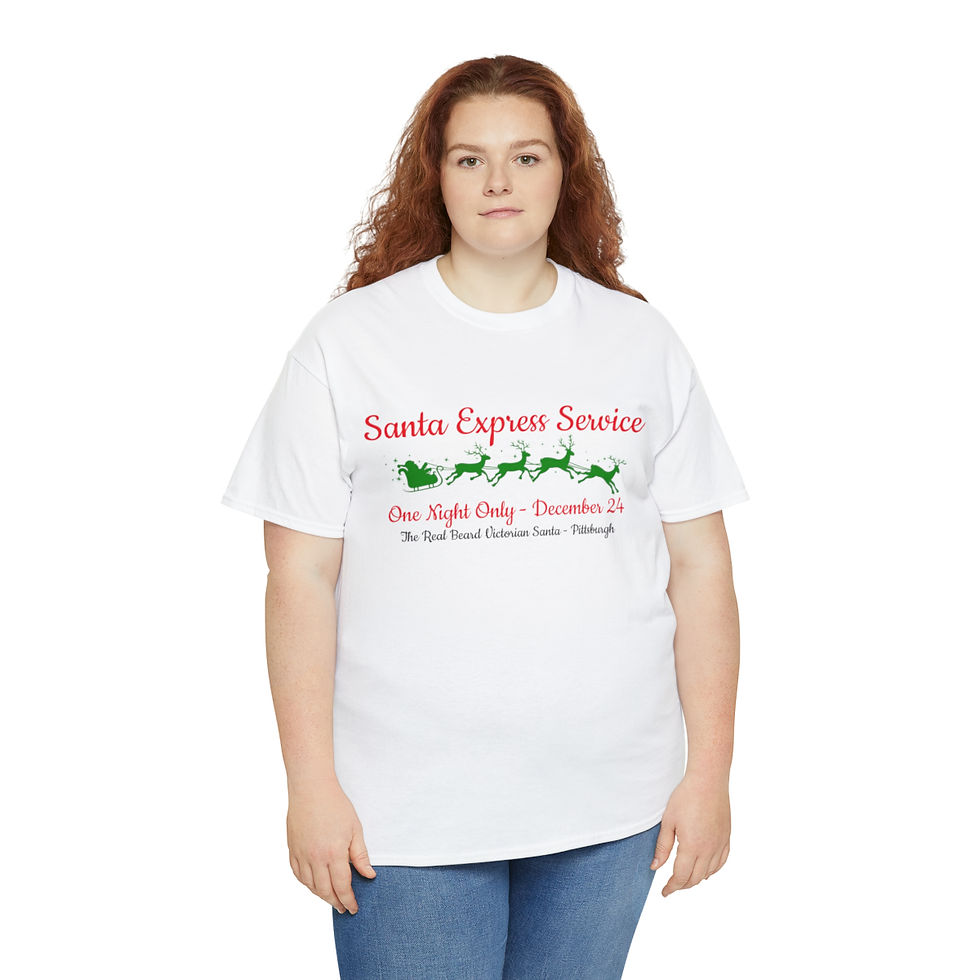 Thumbnail: Unisex Heavy Cotton Tee - "Santa Express Service"