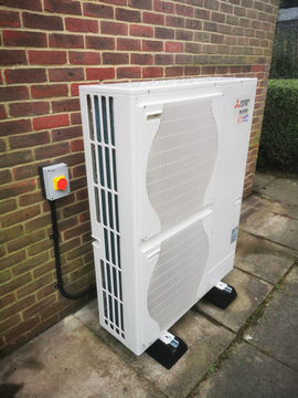 14kW Mitsibushi Air-Source heat pump