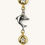 Miniatura: Paperclip Charm Dolphins and Stars Bracelet
