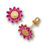 Miniatura: 14k Gold Sunflower / Daisy Studs with Screw Back - Cubic Zirconia