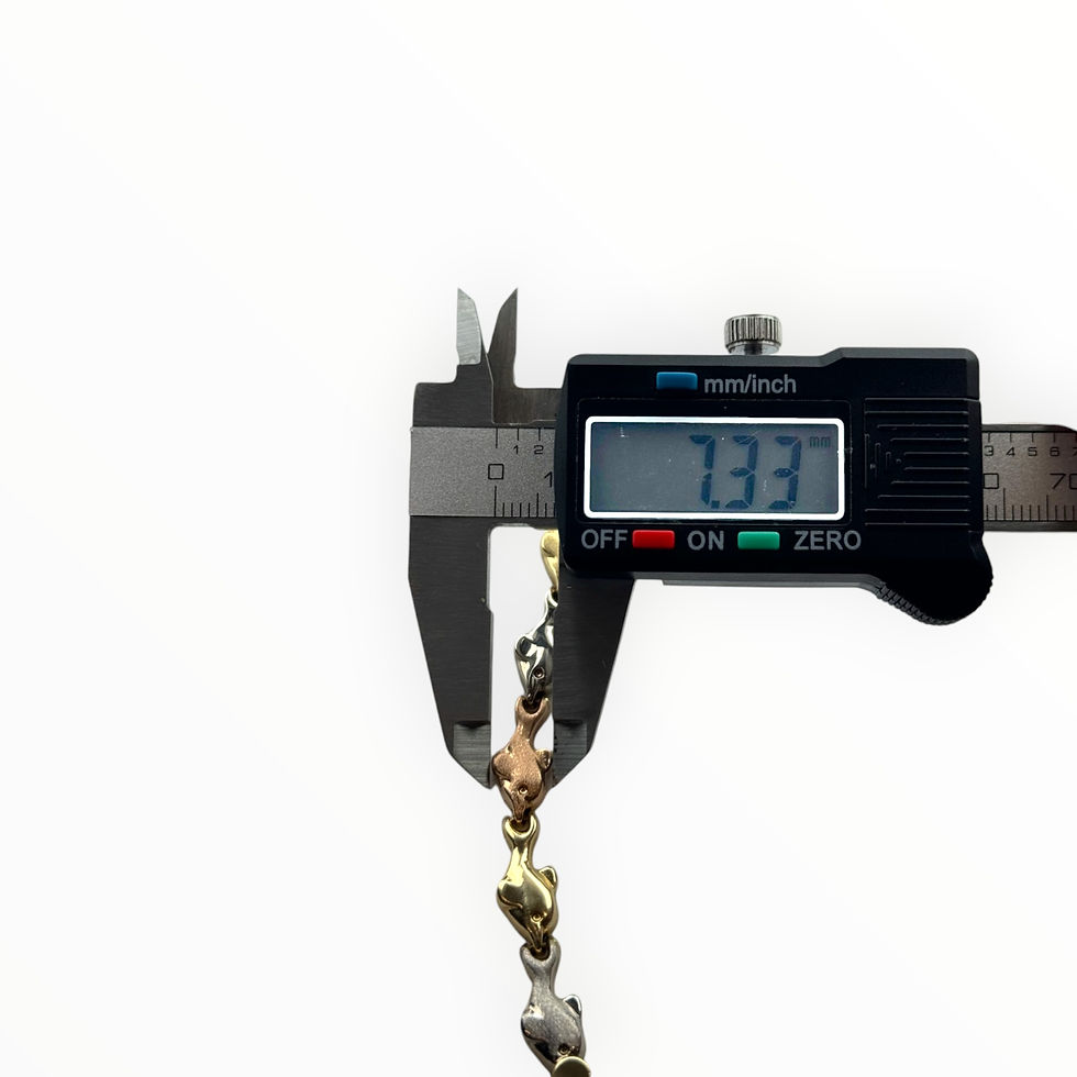 Thumbnail: Dolphin 3 Tone Bracelet