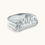 Miniatura: Custom Name Ring with Rhodium Sparkle