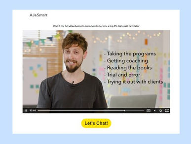 Facilitation workshop video recommendation