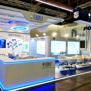 Pharmaceutical exhibition stall design for Cadila in India